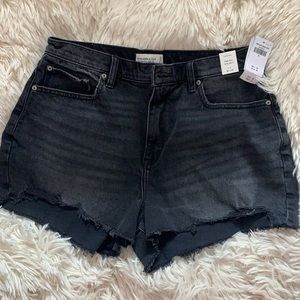 Abercrombie & Fitch Curve Love HighRise Mom Shorts